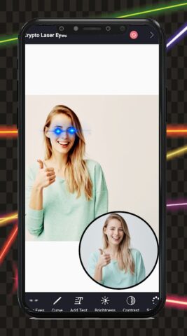 Add Laser Eyes — Photo Editor для Android — скриншот 2