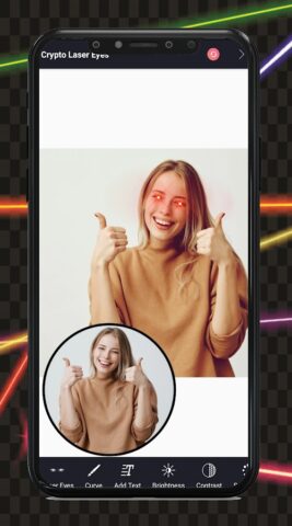 Add Laser Eyes — Photo Editor для Android — скриншот 4