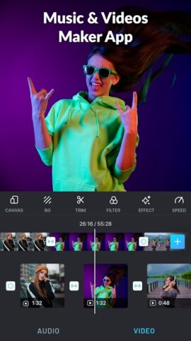 Add Music & Audio to Video для Android — скриншот 2