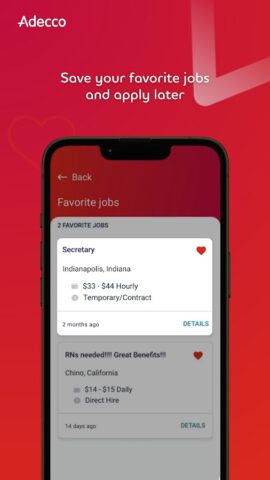 Adecco для Android — скриншот 5