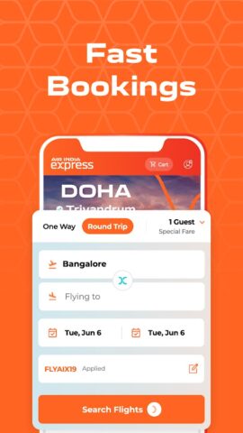 Air India Express для Android — скриншот 2