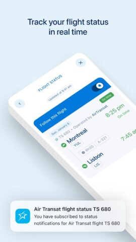 Air Transat | Flights & Travel для Android — скриншот 4