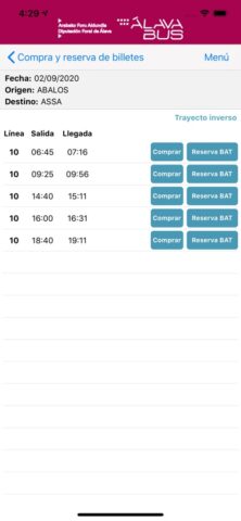 Alavabus для iOS — скриншот 4