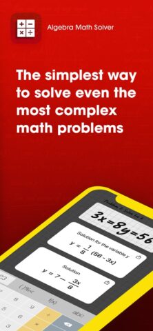 Algebra Math Solver для iOS — скриншот 1