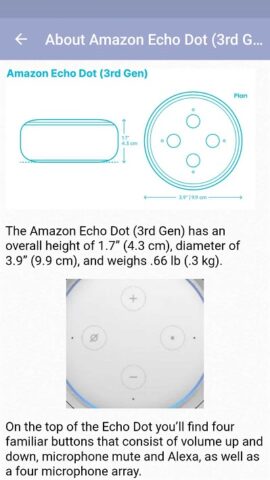 Amazon Echo Dot 3rd Gen Guide для Android — скриншот 2