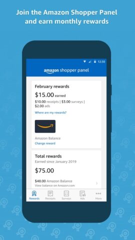 Amazon Shopper Panel для Android — скриншот 1
