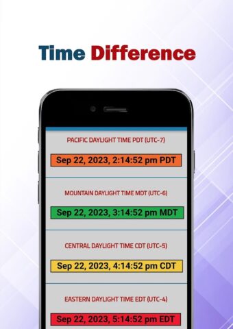 America time clock : USA time для Android — скриншот 3
