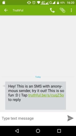 Anonymous SMS & Texting для Android — скриншот 2