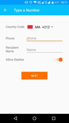 Anonymous SMS & Texting для Android — скриншот 3