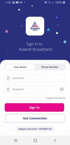 Asianet Fiber для Android — скриншот 4