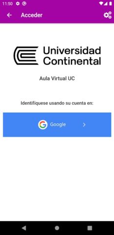 Aula Virtual UContinental для Android — скриншот 2