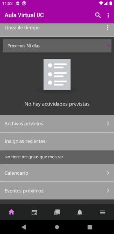 Aula Virtual UContinental для Android — скриншот 5