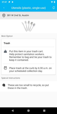 Austin Recycles для Android — скриншот 5