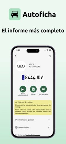 Autoficha — Informe DGT для iOS — скриншот 1