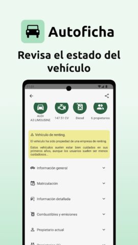 Autoficha — Informe DGT для Android — скриншот 2