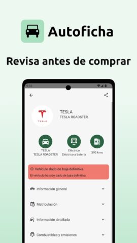 Autoficha — Informe DGT для Android — скриншот 3