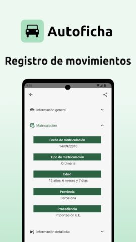 Autoficha — Informe DGT для Android — скриншот 5