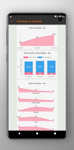 Avaliação Física PRO для Android — скриншот 3
