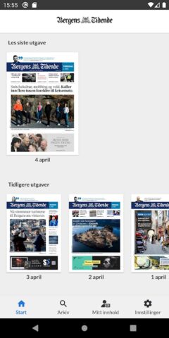 BT e-avis для Android — скриншот 1