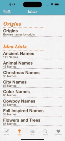 Baby Names™ для iOS — скриншот 4