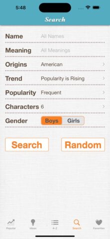 Baby Names™ для iOS — скриншот 5