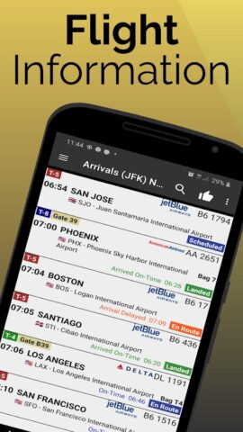 Bangkok Airport Flights BKK для Android — скриншот 1