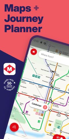 Barcelona Metro Map & Routing для Android — скриншот 1