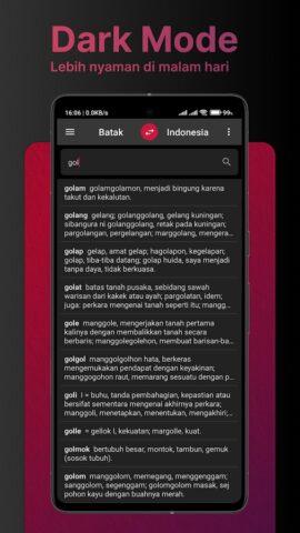 Kamus Batak Indonesia Lengkap для Android — скриншот 5