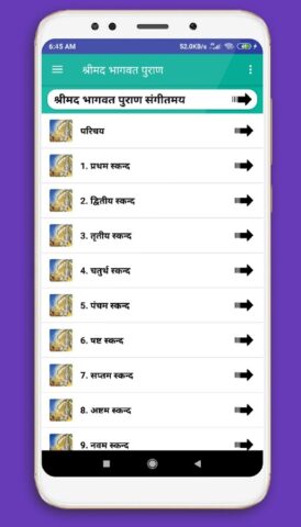 Bhagwat Puran: AudioBook для Android — скриншот 3