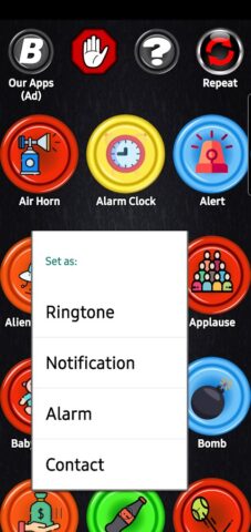 Звуковые эффекты большой кнопк для Android — скриншот 2