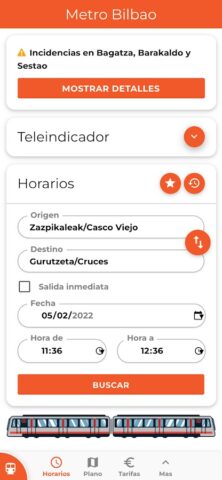Bilbao Metro, Tren y Tranvía для Android — скриншот 3