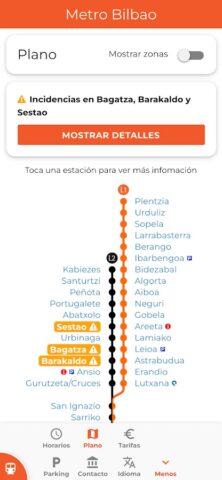 Bilbao Metro, Tren y Tranvía для Android — скриншот 5