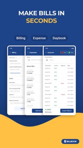 BillBook: Simple Billing App для Android — скриншот 4