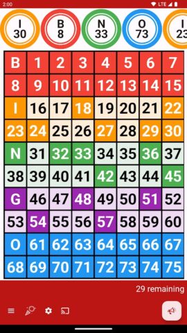 Bingo Caller для Android — скриншот 1