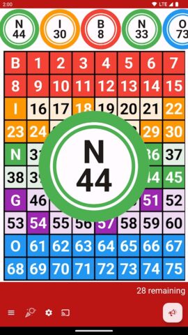 Bingo Caller для Android — скриншот 2