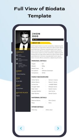 Biodata for Marriage для Android — скриншот 4