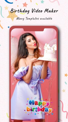 Birthday Video Maker для Android — скриншот 1