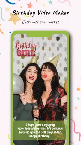 Birthday Video Maker для Android — скриншот 2