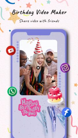 Birthday Video Maker для Android — скриншот 5