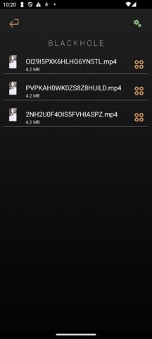 BlackHole для Android — скриншот 4