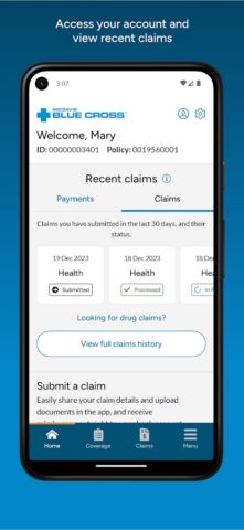 Blue Cross Mobile для Android — скриншот 1