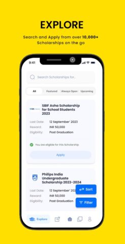 Buddy4Study — Scholarship App для Android — скриншот 2