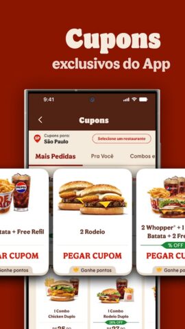 Burger King Brasil для Android — скриншот 2
