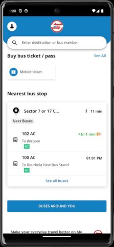 CRUT AMA BUS для Android — скриншот 1