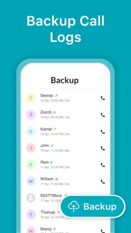 Call Log Delete-Backup Restore для Android — скриншот 5
