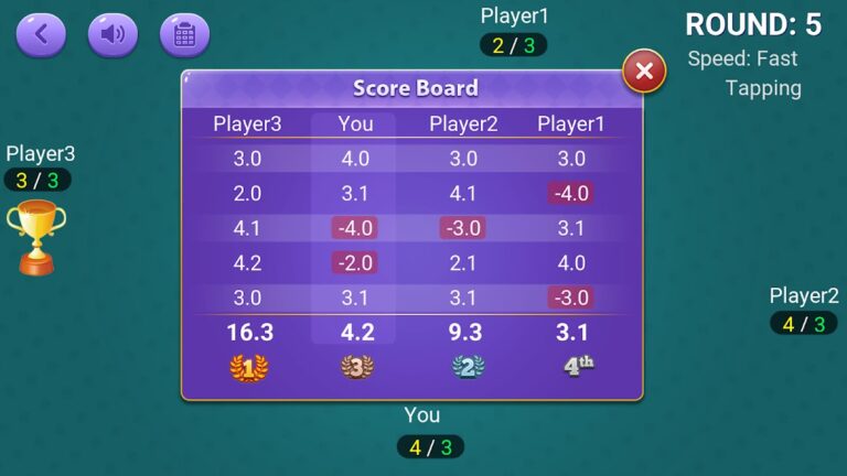 Callbreak : Offline Card Game для Android — скриншот 5