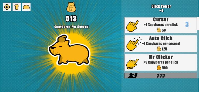 Capybara Clicker для iOS — скриншот 1