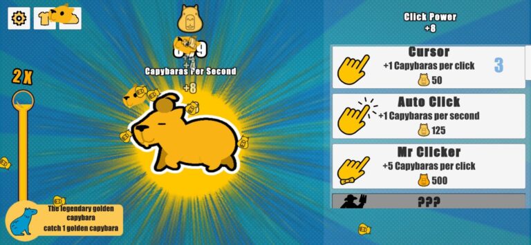 Capybara Clicker для iOS — скриншот 2