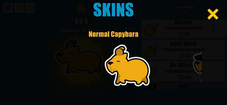 Capybara Clicker для iOS — скриншот 3