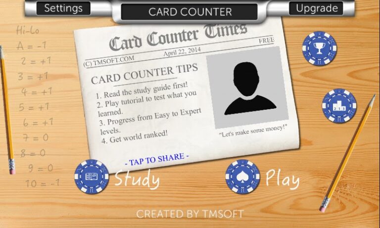 Card Counter Lite для Android — скриншот 3